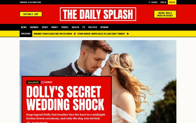 Splash theme front page